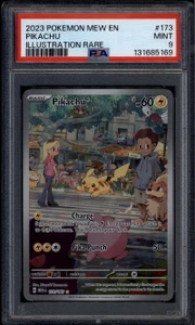 2023 Pokemon MEW EN 151 173 Pikachu IR Illustration Rare PSA 9 MINT