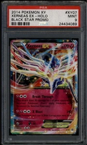 2014 Pokemon XY Black Star Promos xy07 Xerneas EX Legends of Kalos Tin PSA 9