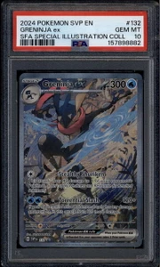 2024 Pokemon Black Star Promos 132 Greninja SFA Special Illustration PSA 10 GEM
