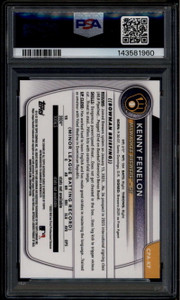 2025 Bowman Chrome Green Reptilian Refractor Kenny Fenelon RC Auto 91/99 PSA 9