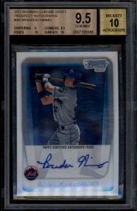 2011 Bowman Chrome Draft Prospect Autographs Brandon Nimmo RC Auto BGS 9.5