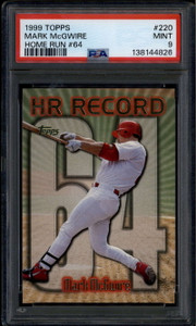 1999 Topps 220mm Mark McGwire HR 64 PSA 9 MINT