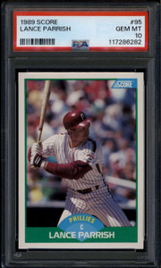 1989 Score 95 Lance Parrish PSA 10 GEM MT POP 3