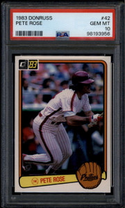1983 Donruss 42 Pete Rose PSA 10 GEM MT