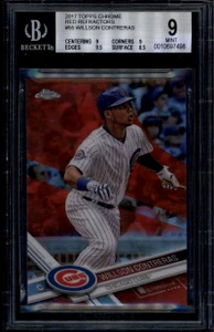 2017 Topps Chrome Red Refractor 55 Willson Contreras 3/5 BGS 9 MINT