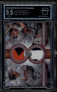 2024 Topps Tribute Dual Player Red Rutschman Henderson Patch 2/10 ARENA 9.5