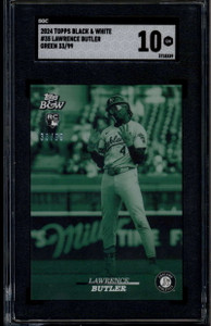 2024 Topps Black and White Green 35 Lawrence Butler Rookie RC 33/99 SGC 10 GM