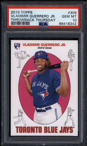 2019 Topps Throwback Thursday 309 Vladimir Guerrero '69-70 BK Rookie PSA 10 8342