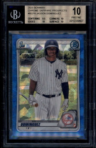 2020 Bowman Chrome Sapphire Prospects Jasson Dominguez Rookie RC BGS 10 PRISTINE