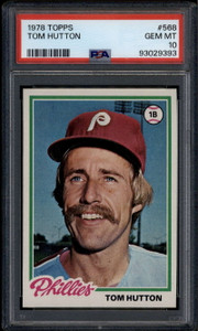1978 Topps 568 Tom Hutton PSA 10 GEM MT
