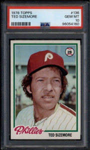1978 Topps 136 Ted Sizemore PSA 10 GEM MT