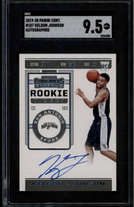 2019-20 Panini Contenders 107 Keldon Johnson Rookie RC Auto SGC 9.5 MT+