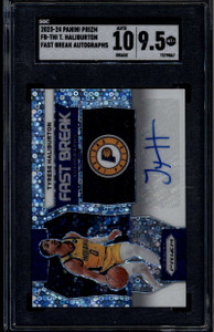 2023-24 Panini Prizm Fast Break Autographs Tyrese Haliburton Auto SGC 9.5 MT+ 10