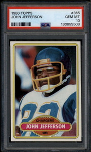 1980 Topps 365 John Jefferson PSA 10 GEM MT ID: 185884