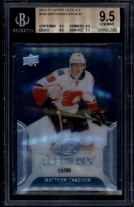 2016-17 Upper Deck Ice 194 Matthew Tkachuk Rookie RC 11/99 BGS 9.5 GEM MINT