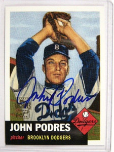 2001 Topps Archives auto autograph Johnny Podres #39TAA