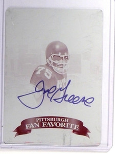 2012 Press Pass Legends Mean Joe Greene autograph auto #d1/1 Plate