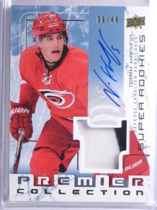 2015-16 UD Premier Super Noah Hanifin Rookie Patch Autograph #D39/49 #SARNH *657