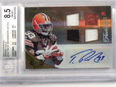 2012 Certified Mirror Gold Trent Richardson auto patch ball rc #D07/25