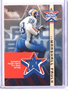 2002 Topps Pro Bowl Marshall Faulk jersey #AP-MF