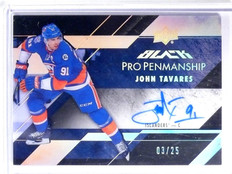 2015-16 Upper Deck UD Black Pro Penmanship John Tavares autograph #D03/25