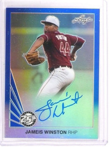 2015 Leaf 25th Blue Ref Metal Jameis Winston autograph auto rc #D15/25 