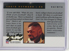 1992 Pro Line Portraits Craig Heyward auto autograph ID: 12852