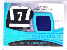 2015 Leaf Ultimate Lann McDonald Blue Spectrum Jersey Patch #D08/12 #UM12