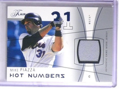 2004 Flair Hot Numbers Blue Mike Piazza Jersey #D080/250 #HNMP *66251