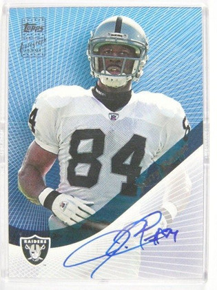 2003 Topps Jerry Porter auto autograph #T-JP