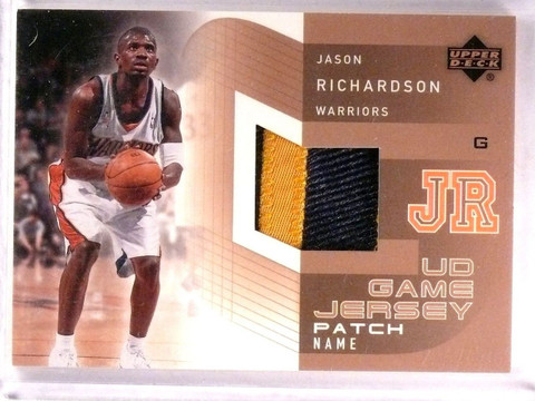 DELETE 13954 2002-03 Upper Deck Jason Richardson UD Game Jersey Patch Name #JRPN *55572