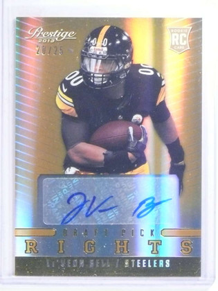 2013 Prestige Draft Pick Rights Le'Veon autograph auto rc rookie #D20/25 *68126