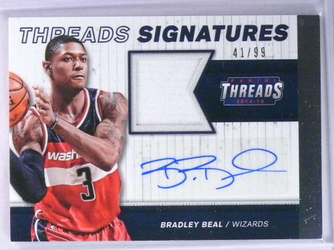 DELETE 21848 2014-15 Threads Basketball Signatures Jersey Autograph Bradley Beal #41/99 *74613
