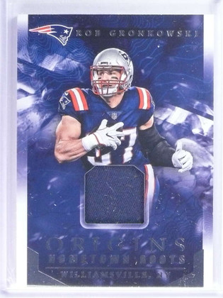 DELETE 22004 2018 Panini Origins Football Hometown Roots Jersey Rob Gronkowski #D21/25 *74847