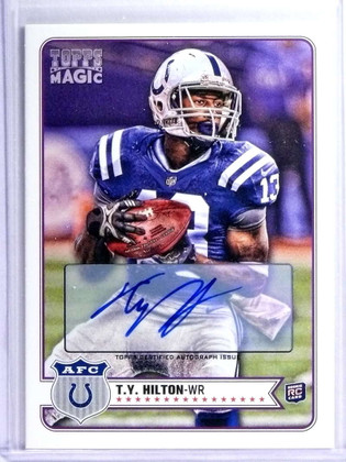 DELETE 22435 2012 Topps Magic T.Y. Hilton Autograph Auto  Rookie RC #215 *75032