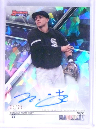 DELETE 22613 2018 Bowman's Best Atomic Refractor Nick Madrigal Rookie Autograph #D13/25