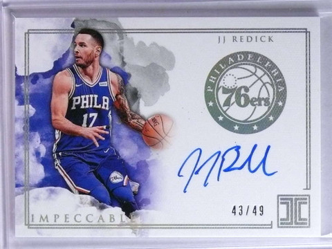 DELETE 23140 2018-19 Panini Impeccable JJ Redick Autograph auto #D43/49 #PHJR *75809