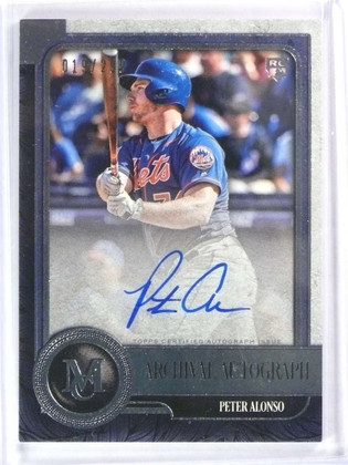 2019 Topps Museum Collection Archival Pete Alonso autograph auto rc /299 *78337
