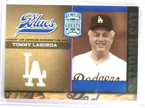 DELETE 25381 2005 Donruss Greats Dodgers Blues Tommy Lasorda Jersey #DB4 *78204