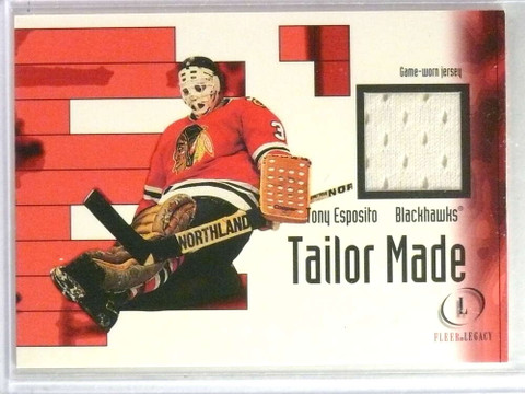 2001-02 Fleer Legacy Tailor Made Memorabilia Tony Esposito Jersey #2 *80012