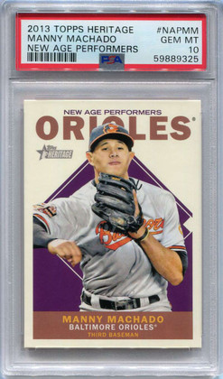 2013 Topps Heritage New Age Performers NAPMM Manny Machado Rookie PSA 10 GEM MT