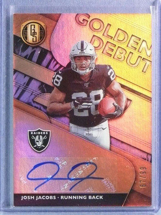 DELETE 116926 2019 Panini Gold Standard Golden Debut Josh Jacobs Autograph Auto #67/99 #GDAJJ