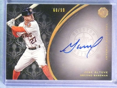 SOLD 117345 2016 Topps The Mint Franchise Jose Altuve Autograph Auto #68/99 #FAJA