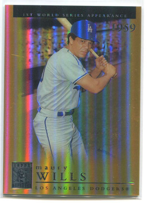 2003 Topps Tribute World Series Gold 17 Maury Wills 59 71/100
