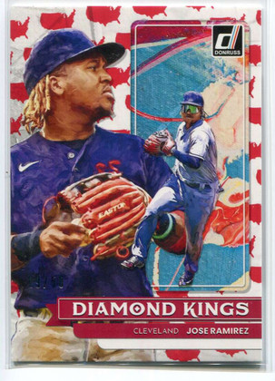 2022 Donruss America 7 Jose Ramirez DK 19/50 Diamond Kings