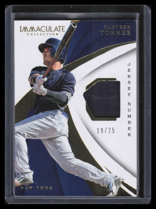 2018 Immaculate Collection Jersey Number 60 Gleyber Torres Rookie Patch 19/25
