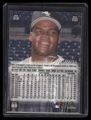 1997 Flair Showcase Row 0 35 Frank Thomas