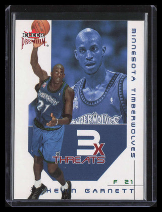2002-03 Fleer Premium Triple Threats Ruby 10 Kevin Garnett 72/100