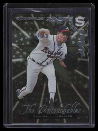 1998 Donruss Silver Press Proofs 380 Greg Maddux UN /1500 The Untouchables
