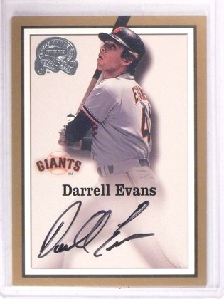 2000 Fleer Greats Of The Game Darrell Evans Autograph Auto #26